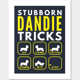 Stubborn Dandie Tricks - Dog Training Posters and Art